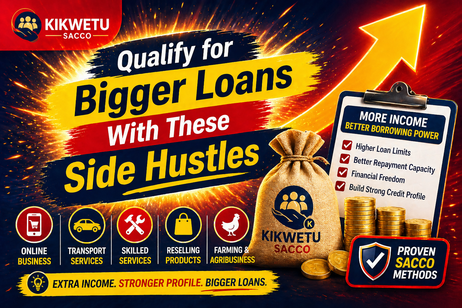 Top Side Hustles That Help You Qualify for Bigger Loans (2026 Guide)-Kikwetu Sacco