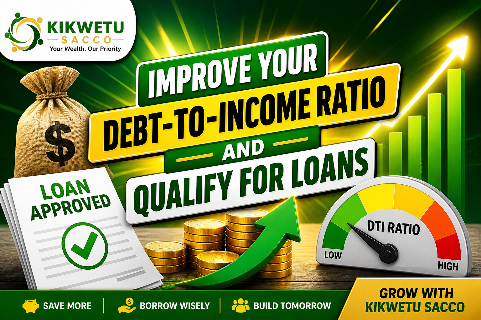 Debt‑to‑Income Ratio Explained (And How to Improve It) – 2026 Kikwetu Sacco Guide